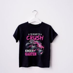 Ready To Crush Kindergarten Monster Truck Back To School Girls T Shirt 2 3