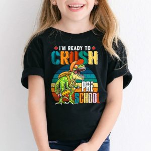 Ready To Crush Pre K Dinosaur Back to School Kid Boys T Shirt 2