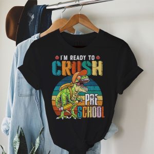 Ready To Crush Pre-K Dinosaur Back to School Kid Boys T-Shirt