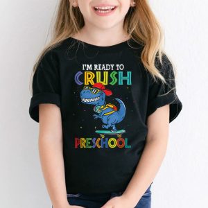 Ready To Crush Pre K Dinosaur Back to School Kid Boys T Shirt a 2
