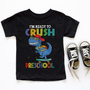 Ready To Crush Pre K Dinosaur Back to School Kid Boys T Shirt a 5