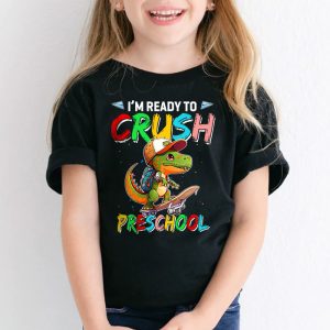 Ready To Crush Pre K Dinosaur Back to School Kid Boys T Shirt b 2