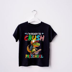 Ready To Crush Pre K Dinosaur Back to School Kid Boys T Shirt b 4
