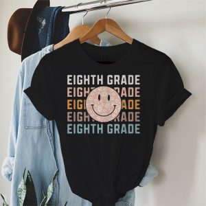 Retro Floral Eighth Grade Teachers Back To School Student T Shirt 2