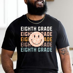 Retro Floral Eighth Grade Teachers Back To School Student T-Shirt