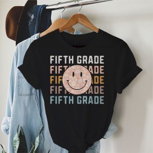 Retro Floral Fifth Grade Teachers Back To School Student T Shirt 2