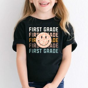 Retro Floral First Grade Teachers Back To School Student T Shirt 2