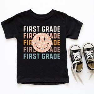 Retro Floral First Grade Teachers Back To School Student T Shirt 6