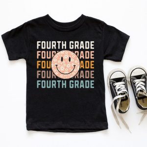 Retro Floral Fourth Grade Teachers Back To School Student T Shirt 6