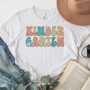 Retro Floral Kindergarten Vibes Back To School Teachers Kids T Shirt 3