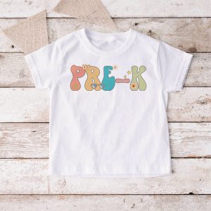 Retro Floral Pre K Grade Vibes Back To School Teachers Kids T Shirt 4