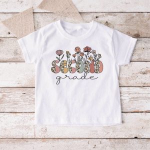 Retro Floral Second Grade Vibes Back To School Teachers Kids T Shirt 4 1