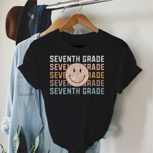 Retro Floral Seventh Grade Teachers Back To School Student T Shirt 2