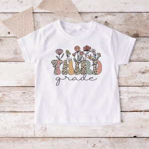 Retro Floral Third Grade Vibes Back To School Teachers Kids T Shirt 4 1