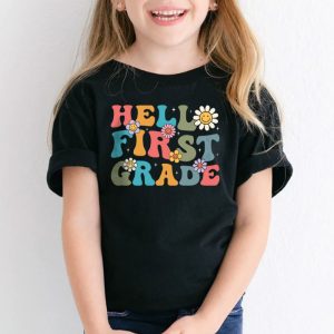 Retro Hello First Grade Crew Teacher Back To School Student T Shirt 2 2