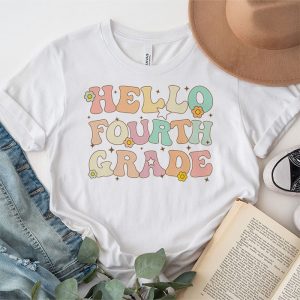 Retro Hello Fourth Grade Crew Teacher Back To School Student T Shirt 4 1