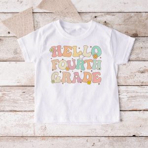 Retro Hello Fourth Grade Crew Teacher Back To School Student T Shirt 5 1