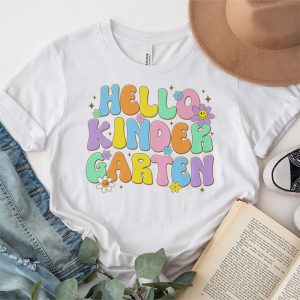 Retro Hello Kindergarten Crew Teacher Back To School Student T Shirt 4