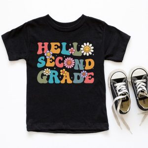 Retro Hello Second Grade Crew Teacher Back To School Student T Shirt 6 1