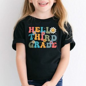 Retro Hello Third Grade Crew Teacher Back To School Student T Shirt 2 2