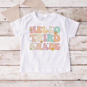 Retro Hello Third Grade Crew Teacher Back To School Student T Shirt 5 1
