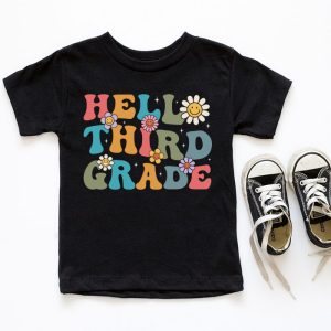 Retro Hello Third Grade Crew Teacher Back To School Student T Shirt 6 1