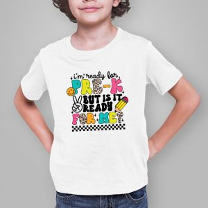 Retro First Day Of School I’m Ready For Pre-K T-Shirt 2 3 Retro Im Ready For Preschool First Day of School Teachers T Shirt 3 1