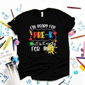 Retro Im Ready For Preschool First Day of School Teachers T Shirt 5
