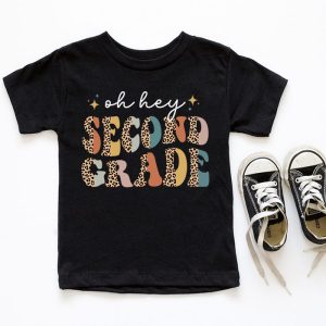 Retro Oh Hey 2nd Grade Back To School Leopard Teachers T Shirt 6 1