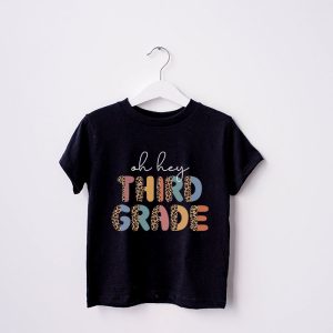 Retro Oh Hey 3rd Grade Back To School Leopard Teachers T Shirt 4 1