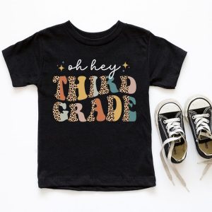 Retro Oh Hey 3rd Grade Back To School Leopard Teachers T Shirt 6 1