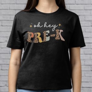 Retro Oh Hey Preschool Back To School Leopard Teachers T Shirt 5 1