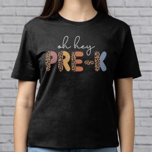 Retro Oh Hey Preschool Grade Back To School Leopard Teachers T Shirt 5 1