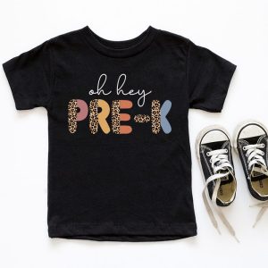 Retro Oh Hey Preschool Grade Back To School Leopard Teachers T Shirt 6