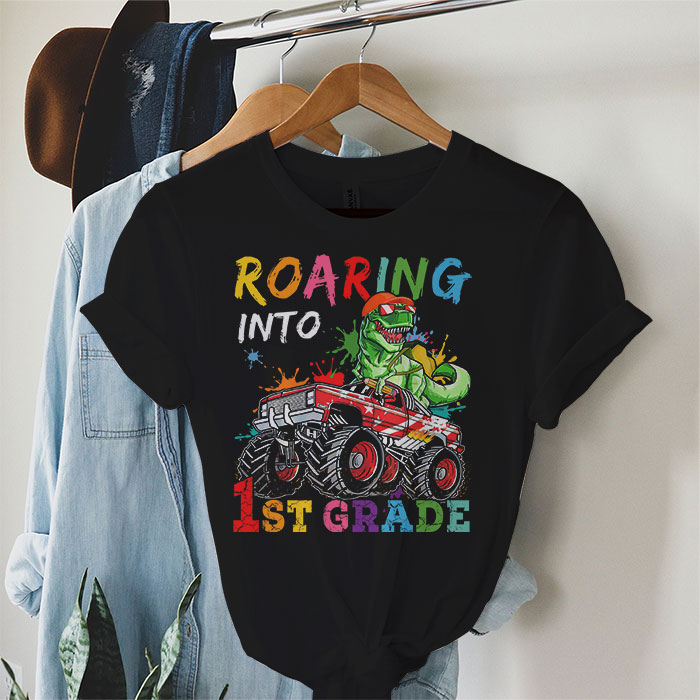 Roaring-1st-Grade-Cool-Dinosaur-Back-to-School-For-Kids-Boys-T-Shirt-2-1-1 Roaring 1st Grade Cool Dinosaur Back to School For Kids Boys T Shirt 2 1 1