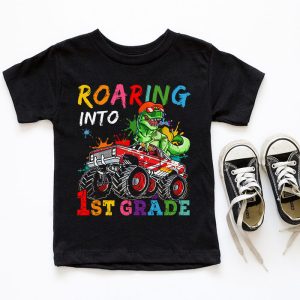 Back To School Roaring 1st Grade Cool Dinosaur For Kids Boys Girls T-Shirt 2 4 Roaring 1st Grade Cool Dinosaur Back to School For Kids Boys T Shirt 2 1 4