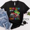 Roaring 1st Grade Cool Dinosaur Back to School For Kids Boys T-Shirt 2-2