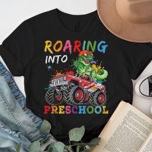 Roaring 1st Grade Cool Dinosaur Back to School For Kids Boys T Shirt 2 2 2