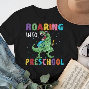 Roaring 1st Grade Cool Dinosaur Back to School For Kids Boys T Shirt 3 2 2