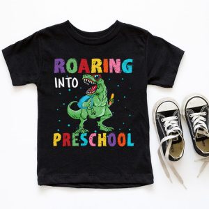Roaring 1st Grade Cool Dinosaur Back to School For Kids Boys T Shirt 3 2 4