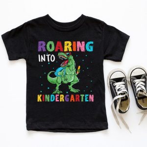 Roaring 1st Grade Cool Dinosaur Back to School For Kids Boys T Shirt 3 3 4