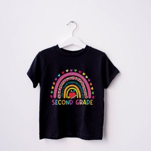 Second Grade Rainbow Girls Boys Teacher Team 2nd Grade Squad T Shirt 6