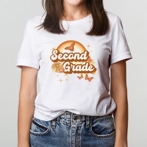 Second Grade Teachers 2nd Grade Leopard Retro Groovy Flowers T Shirt 6