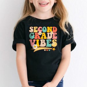 Second Grade Vibes 2nd Grade Team Retro 1st Day Of School T Shirt 2