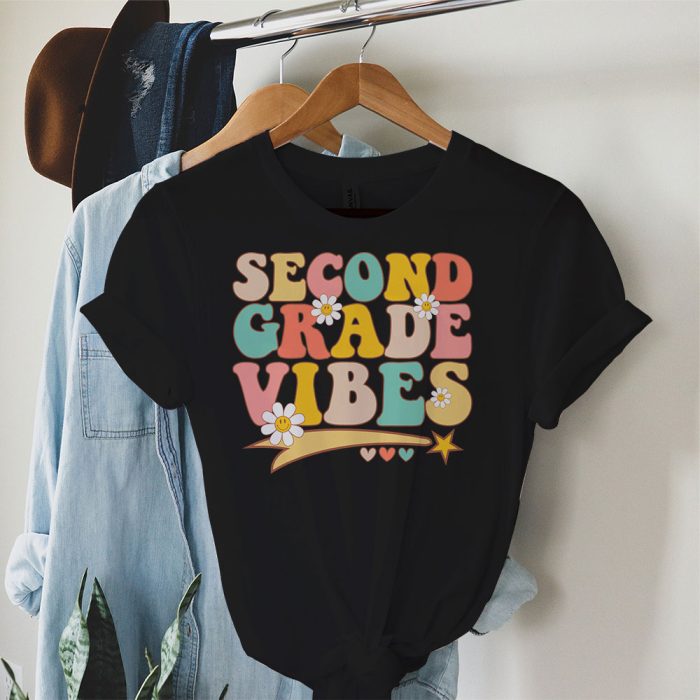 Second Grade Vibes - 2nd Grade Team Retro 1st Day Of School T-Shirt