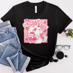 Strawberry Milk Shirt Cat Kawaii Neko Anime Cute T-Shirt 1