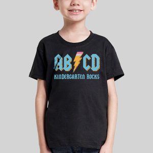 Teachers ABCD Rock Kindergarten Rocks Leopard Back To School T Shirt 1 2
