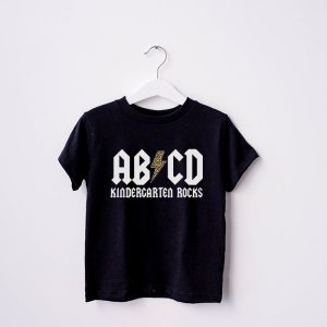 Teachers ABCD Rock Kindergarten Rocks Leopard Back To School T Shirt 8 1