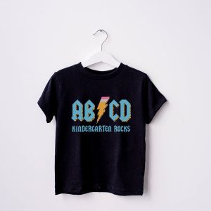 Teachers ABCD Rock Kindergarten Rocks Leopard Back To School T Shirt 8 2