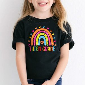 Third Grade Rainbow Girls Boys Teacher Team 3rd Grade Squad T Shirt 3